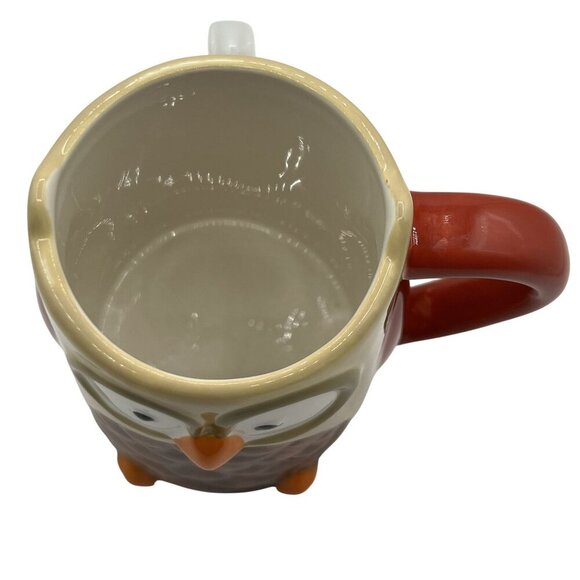 Owl Ceramic Coffee Mug 3D Large Collectable Funny Cocoa Tea Cup By Tag Artsy - Picture 5 of 12